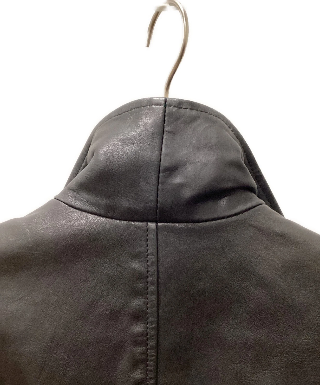 GAP Leather Jacket Men's Size M Black - product detail image 3