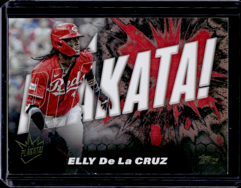 2025 Topps Series 1 Elly De La Cruz Plakata #PLAK-4 Case Hit SSP