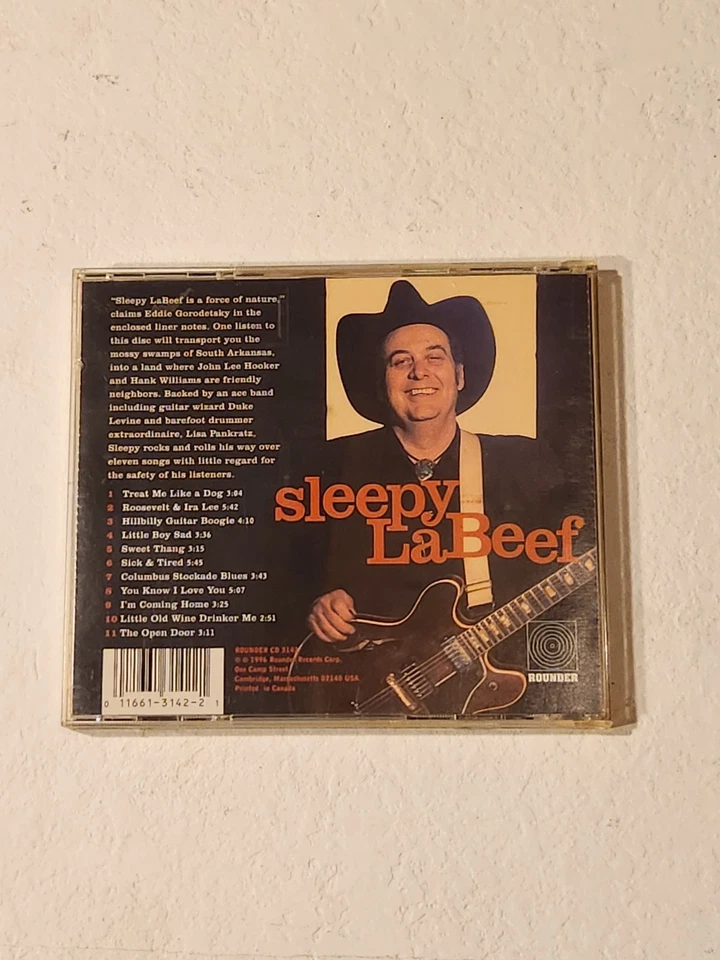 SLEEPY LABEEF- I'll Never Lay My Guitar Down CD 1996 Rounder Records Rockabilly Foto 2 de 4