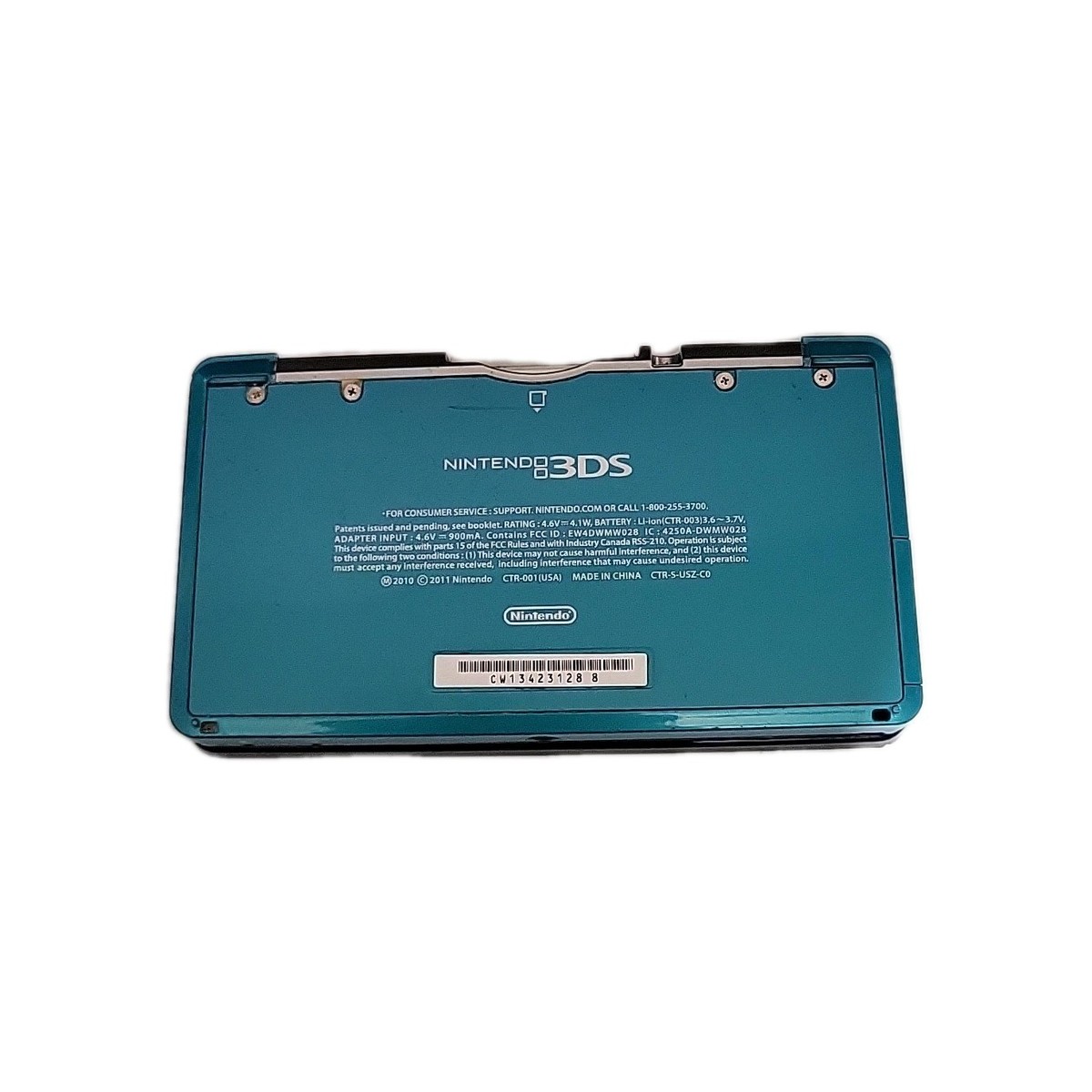 Nintendo 3DS Console Aqua Blue Edition OEM Charger 2gb SD London
