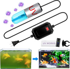 Aquarium Clean Light 3 W Mini 13W Submersible Light with UV Test Card,Aquarium