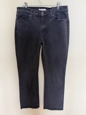 Levi's Women's Classic Bootcut Jeans Black Stretch Denim Size 14
