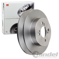 2X NK Bremsscheiben 259Mm Voll Hinten Passend FÜR | 205225