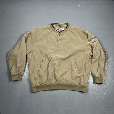 Vintage Buick Golf Pullover Windbreaker Tan XL Casual Fall Sports VTG