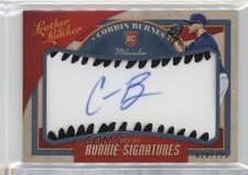 2019 Leather & Lumber Rookie Signatures Baseball Black Corbin Burnes Auto v9t