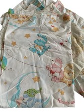 Vintage 1980  s Care Bears Twin Size sheet set, Flat and Fitted Sheet pillowcase 