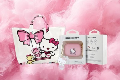 Hello Kitty Lifestyle Set Bag + AirPods Case + Handyanhänger Neu