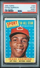 1958 TOPPS ALL STAR #484 FRANK ROBINSON PSA 4 MC