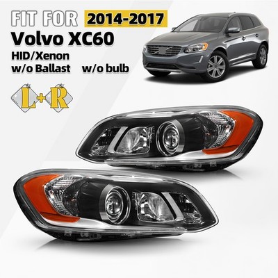 Set For 2014-2017 Volvo XC60 HID/Xenon Headlight w/o Ballast w/o Bulb Left Right