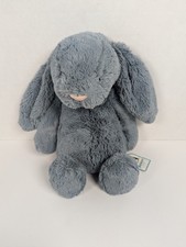 NWT Jellycat Medium Bashful Dusky Blue Bunny 12" Retired
