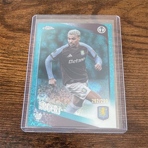 Topps Chrome UCC Morgan Rogers Aston Villa UEFA Europa League 2026 #197 292/299