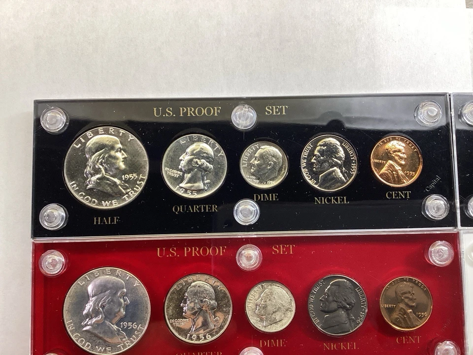 1955, 56,57,58,59,60-US Silver Proof 6 Sets Lot in Capital Holders 11132570rik - Image 3 of 4