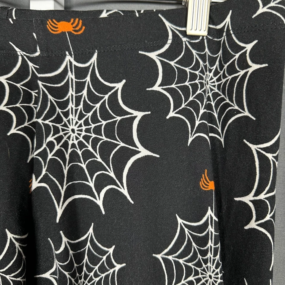 Joe Boxer Spider Cob Telaraña Estampado Negro Suave Leggings XL Halloween Espeluznante Foto 2 de 4