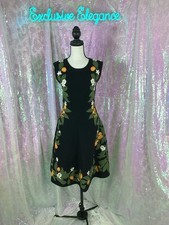 Oscar De La Renta Orange Fortunella Knit Minidress Sz Large AUTHENTIC NWT