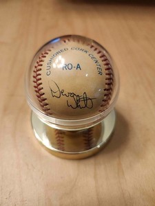 Devon White Signed Baseball no COA