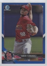 2018 Bowman Chrome Prospects Blue Refractor 3/150 Junior Fernandez #BCP96 y0i