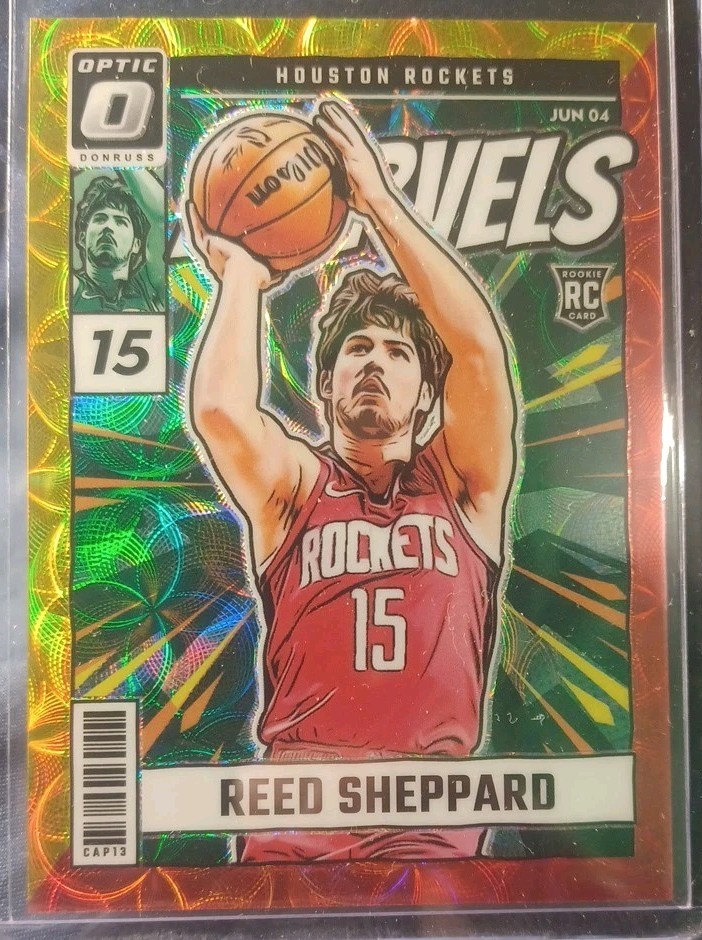 2024-25 Donruss Optic Reed Sheppard Net Marvels Red Gold International 40 /99