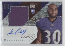 2016 Panini Unparalleled RPS Rookie Jersey /199 Kenneth Dixon #228 Auto un2