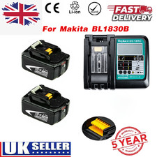18V 3.0Ah For Makita BL1830B Li-Ion Battery Charger BL1860B BL1850B 1840 LXT400 