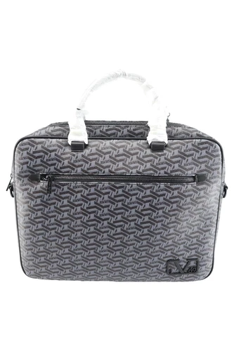 19V69 Italia Damen Laptoptasche Grau Business Elegant 42cm Logo