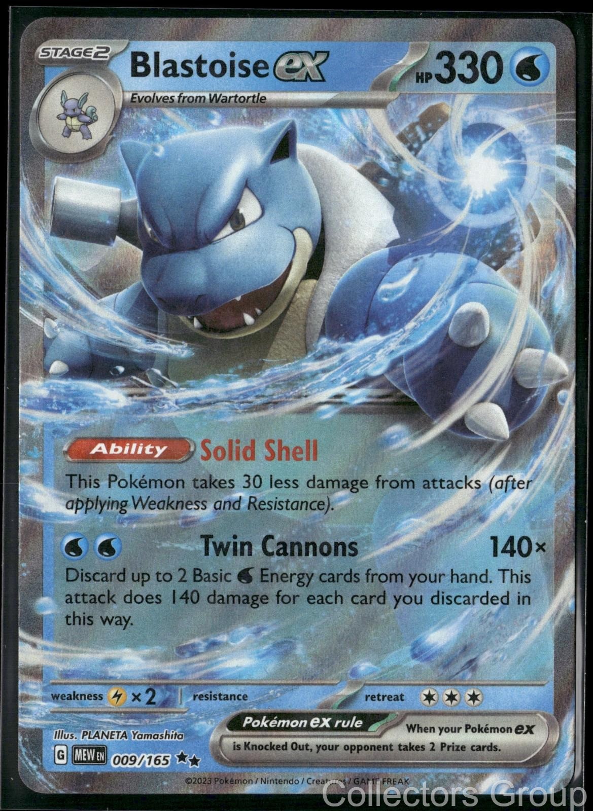 pokemon blastoise ex card value Blastoise ex 2023 Scarlet & Violet: 151 #009/165 Double Rare Price Guide