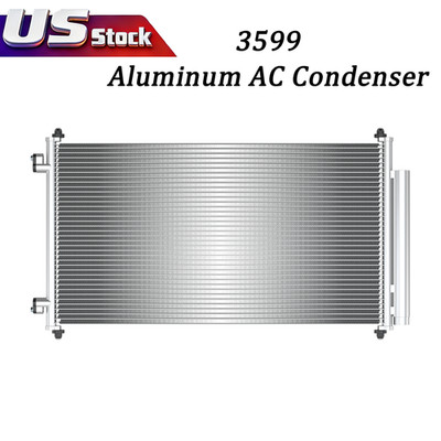 A/C Condenser For 2007-2011 Honda CR-V High Efficiency Core With Receiver Drier