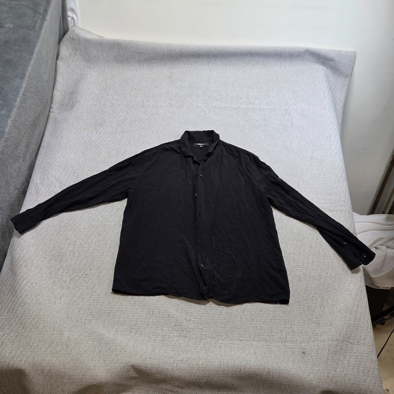 Nova Men Button-Up Shirt Mens Size XL Black Collared Casual Long Sleeve