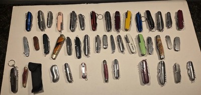 Assorted Pocket Knifes, Multi-Tools & Accessories Bulk Lot of 40+ pc,  L-4