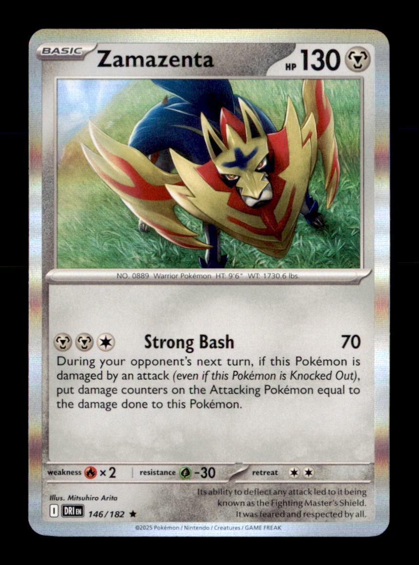 Zamazenta 146/182 Rare Destined Rivals Pokemon Holo Near Mint