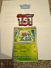 Ivysaur REVERSE RARE  - POKEMON CARD Scarlet & Violet 151 - 002/165 NM