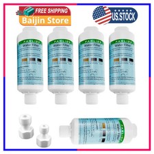 Bidet Water Filter Kit 1/2 Inch Threads 5 Filters 2 Adapters 1/4 3/8 Compatible