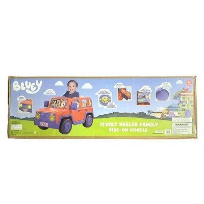 Bluey Heeler Family 12-Volt Battery Powered Ride-On, Ages 3+, 66lb. Max Weight