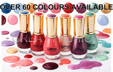 Saffron Nail Varnish 13ML Polish Gloss Shimmer Matte Finish Nail Hardener UK NEW