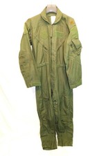 Vtg USAF 38 R Green Flyers Coveralls Summer CWU 27/P Fire Resistant FR Aramid