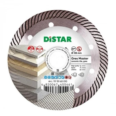 Distar DIAMANTTRENNSCHEIBE 1A1R 125 GRES MASTER Ideal für Feinsteinzeug