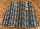 Anthropologie Elevenses Green And Black Circles Wrap Embroidered Skirt Size 4 — photo 1