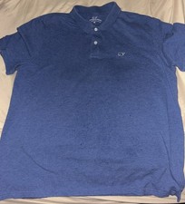 Vineyard Vines Men's Blue Short Sleeve Polo Casual Shirt Size M 96 Cotton