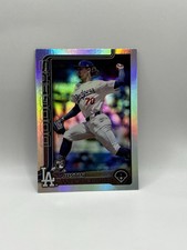 2025 Topps #204 Justin Wrobleski Los Angeles Dodgers RC Rainbow Foil