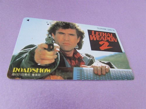 LETHAL WEAPON 2 GIBSON RARE ROADSHOW USED MOVIE PHONE CARD FROM JAPAN