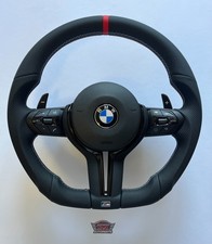Bmw M Sport F30 F20 F32 F40 Steering Wheel Perforated Leather Smooth Paddle - Red Sight Bmw M Sport F30 F20 F32 F40 Steering Wheel Perforated Leather Smooth Paddle - Red Sight