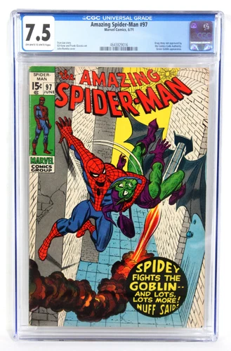 Amazing Spider-Man #97 CGC 7.5 Green Goblin Drug Issue 1971 OFF-WHITE PAGES