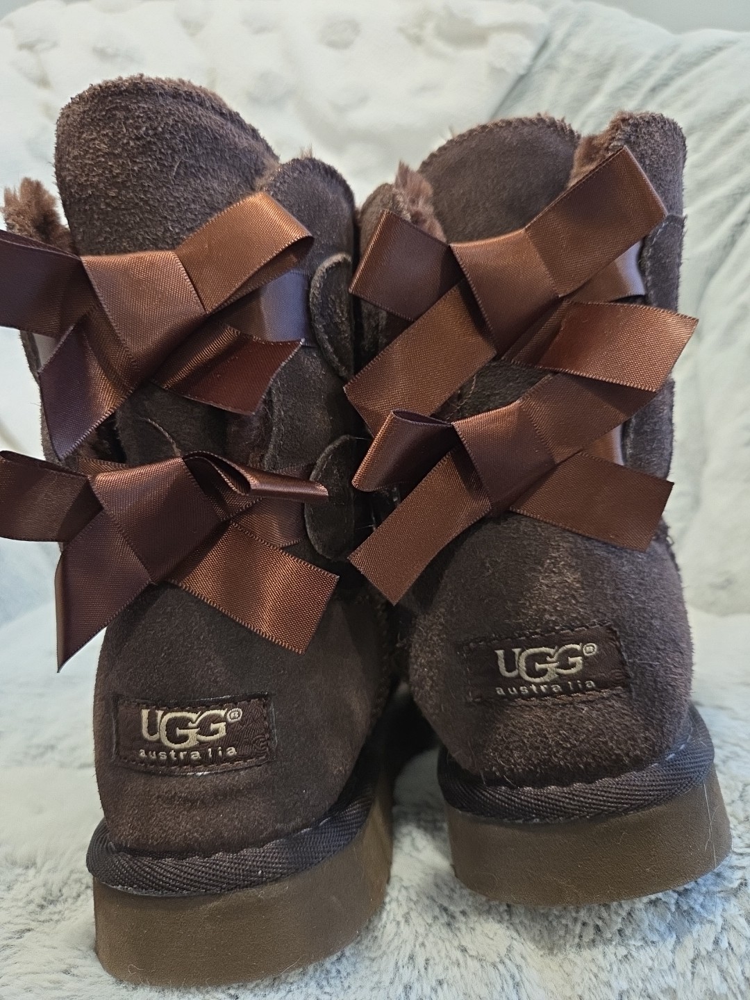 UGG Bailey Bow  US 5 - Brown - image 1