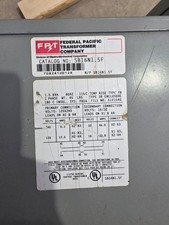 FEDERAL PACIFIC SB16N1.5F BUCK BOOST TRANSFORMER