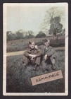 Vintage c1940s Tinted / Coloured Photo Soldiers Friends Men WW2 Military Int