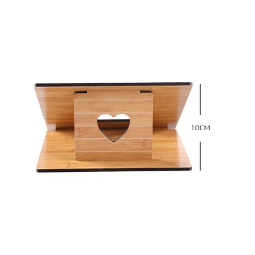 Portable Wooden Bracket Ergonomic Laptop Riser Holder Office Desk Mini Stand - 第 7/12 張圖片
