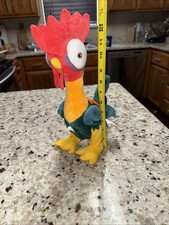 Disney MOANA Animated HEI HEI Rooster Chicken Screaming Clucking Plush 13"