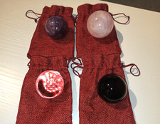 !!! 4 Stück Edelstein Kugeln zB Rosenquarz Amethyst Kugelform ca 5-6 cm Rund !!!