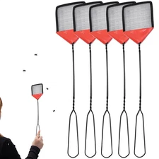 5Pcs NEW Heavy Duty Fly Swatter Set Metal Wire Bug Insect Pest Killer Catcher