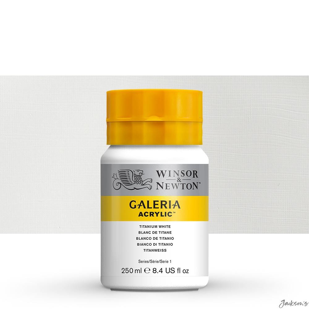Winsor & Newton Galeria Acrylic Paint Titanium White 250ml For Artists Painting