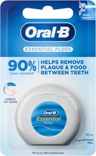 Dental Floss Unwaxed Silky Easy Glide Gentle Gums 50M Mint Flavor Teeth Cleaning